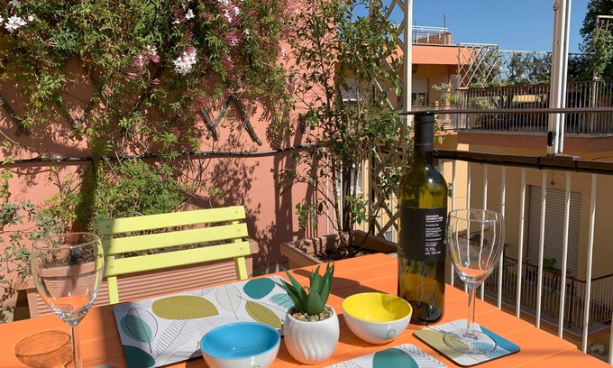Prenestino-Centocelle Apartment | Bright Penthouse Terrace Centocelle
