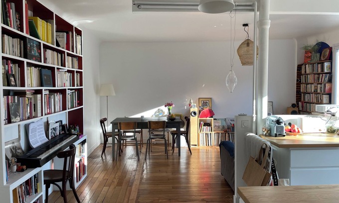 Aubervilliers Condo | Bright, spacious apartment close to the canal and the parc de la Villette !