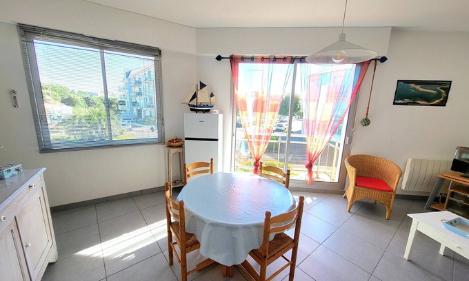 Les Sables d'Olonne Apartment | Bright studio - Steps from beach and shops