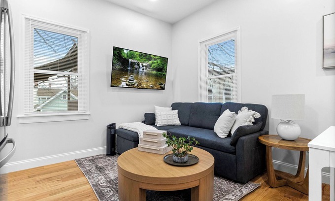 Griggs Park Apartment | Brookline Lux | Rooftop Fenway T BU BC Simmons