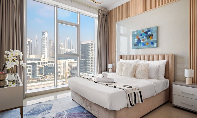 Trade Center Apartment | Burj Khalifa View Premium Apartment