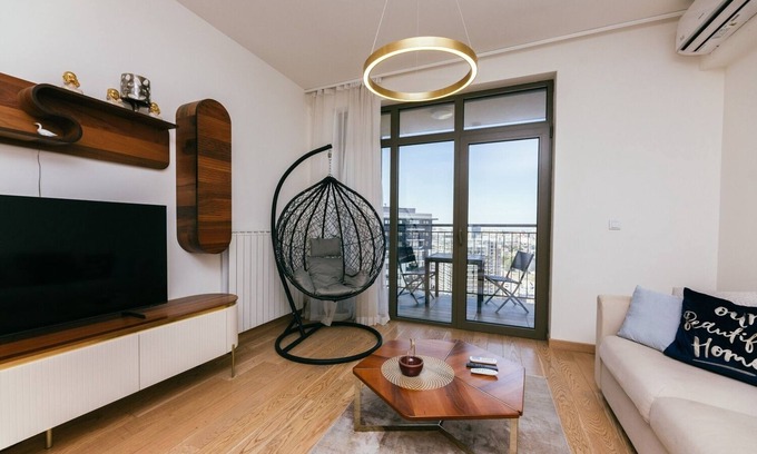 Savski Venac Apartment | BW Penthouse 23rd Floor with Breakfast and Parking included.