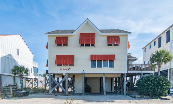 Pawleys Island House | By Grace Ocean Front 6 bedroom home on Pawleys Island!