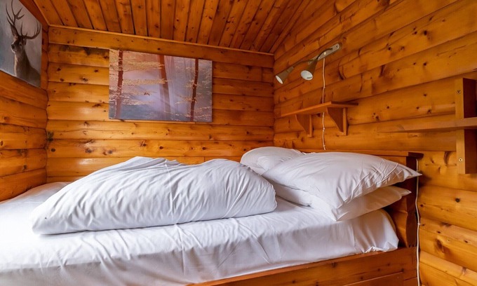Bronaber House | Cabin 170 is a pet-friendly, silver graded, 2 bedroom self-catering log cabin sleeping 5 people (1 d