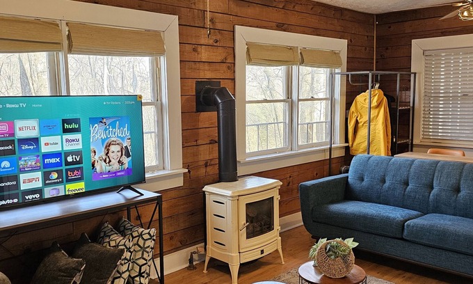 Mars Hill Cabin | Cabin: Foliage, Hot Tub, Wi-Fi, Fireplace