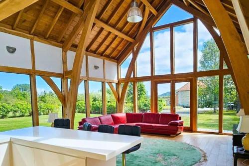 Muchelney House | Cabin - Sleeps 4 - Nature Sauna Hot Tub