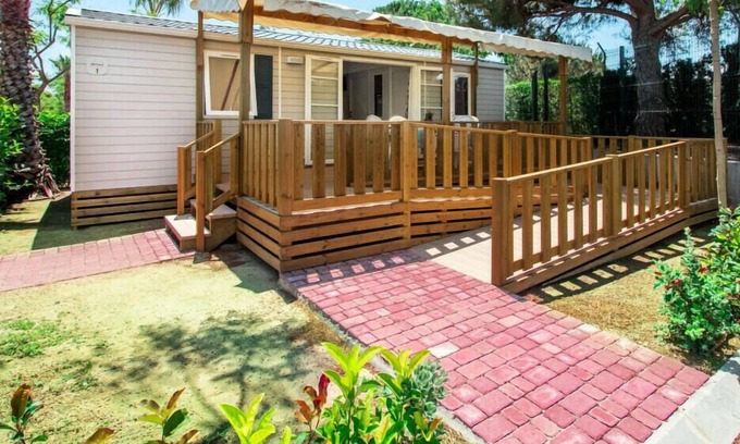 Villeveyrac House | Camping Borepo*** - Mobile home Optiméo PMR 3 rooms 4 people Air-conditioned
