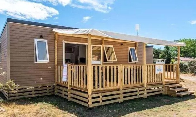 Sommieres House | Camping Le Domaine de Massereau* - Premium 4-room mobile home for 6 people Air-conditioned