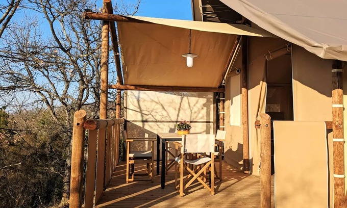 Belloc House | Camping le Roc del Rey* - Jungle lodge 3 rooms 4 people without bathroom