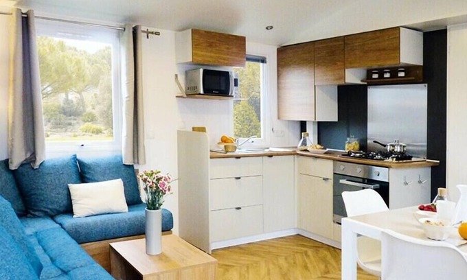 Lege-Cap-Ferret House | Camping Les Viviers**** - Mobile Home 3 Rooms 4/6 People Air Conditioned