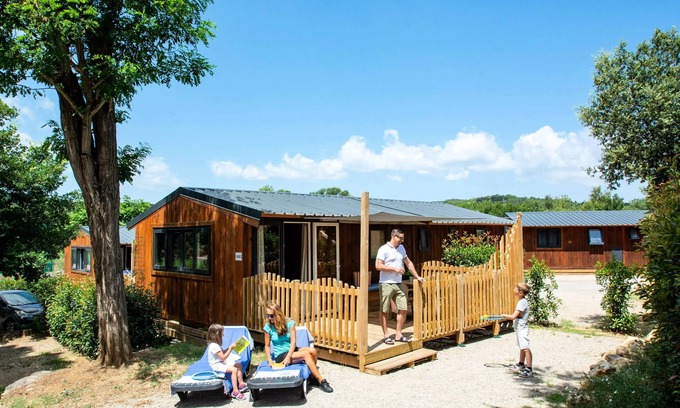 Gassin Ski Chalet | Camping Montana Parc - Gassin Gulf of St Tropez * - Ecolodge 4 Rooms 7 People Air Conditioned + TV