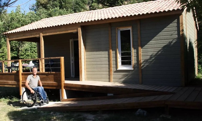 Esparron-de-Verdon Ski Chalet | Campsite Flower la Beaume* - Comfort Chalet 3 Rooms 5 People PMR