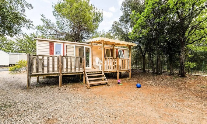 Cheval-Blanc House | Campsite Les Rives du Luberon * - Classic 3-room mobile home for 4/6 people Air-conditioned