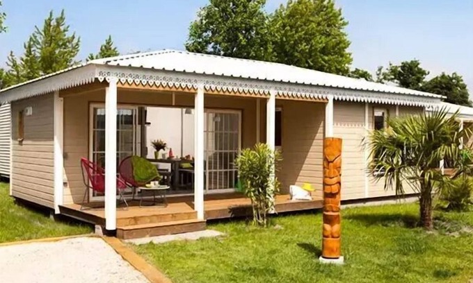 Biscarrosse Ski Chalet | Campsite Mayotte Holidays* - Chalet Comfort 4 rooms 5 adults + 2 children with air conditioning - TV