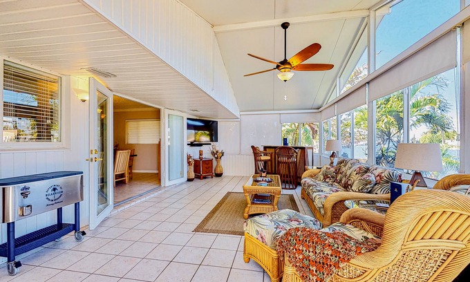 Cocoa Isles House | Canal-front, dog-friendly home with private pool and dock - snowbirds OK