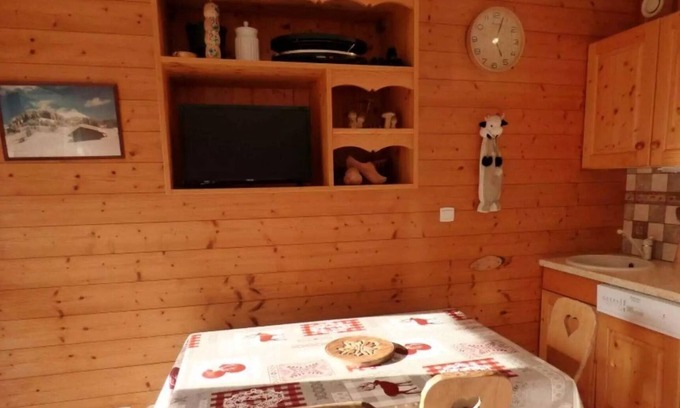 Le Grand-Bornand Apartment | Caribou Residence - Charming Studio + cabin - 26m2 - 5 people