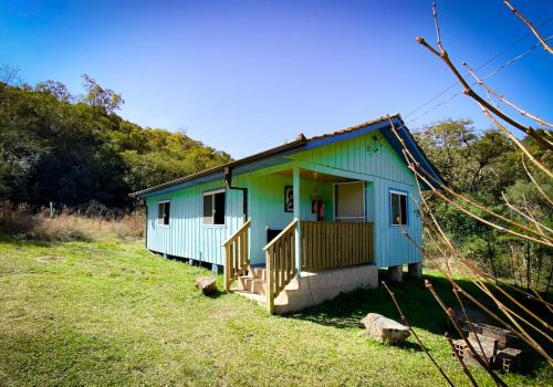 Bocaiuva do Sul House | Casa colonial azul Santuário Bellatrix