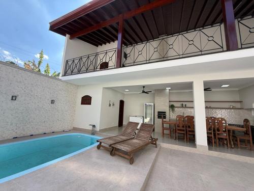 Americana House | Casa Confortavel e Ampla em Americana - com Piscina Churrasqueira Wifi