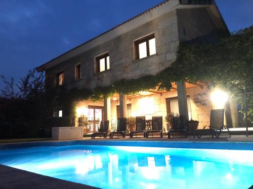 Baiona Villa | Casa da Lomba Piscina y vistas al mar en Baiona
