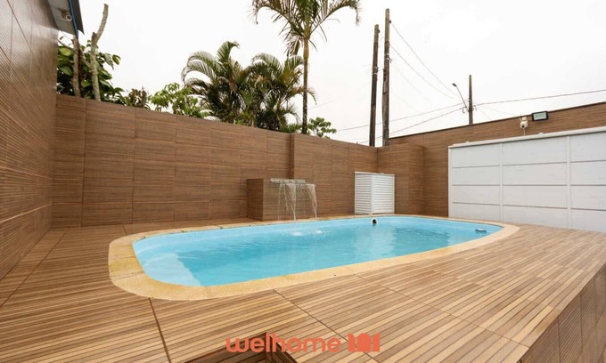 Santa Terezinha House | Casa em Itanhaém com piscina e churrasqueira