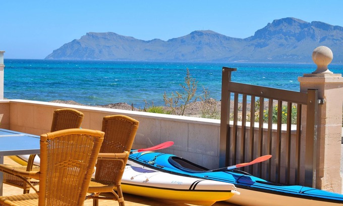 Son Serra de Marina Ski Chalet | Casa Embat 045 fantastic house with sea views, terrace, barbecue and kayaks