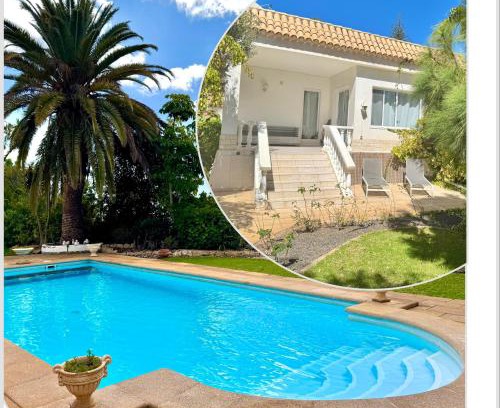 La Camella House | Casa Lilo, en jardin grande, con una gran piscina y barbacoa