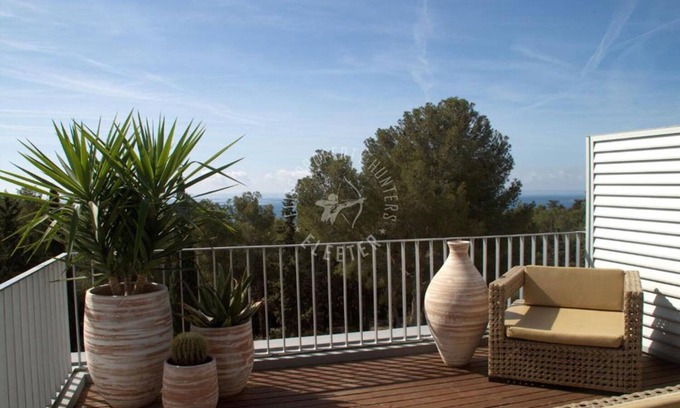 Les Roquetes Apartment | Casas del Mar 5 minutes from Sitges! Duplex with sea views