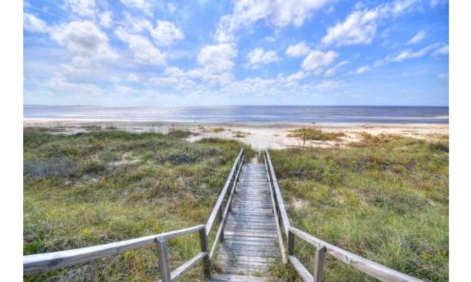 Caswell Beach House | Caswell Bch Oceanfront Home with 6Bdrms/3Bath-Water Views All Around-Sleeps 12