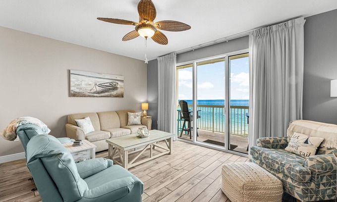 West Panama City Beach Condo | Celadon Beach ~ 5th Floor ~ Quiet West End~Gulf Front ~ FREE Beach Service ~ Fall Specials!