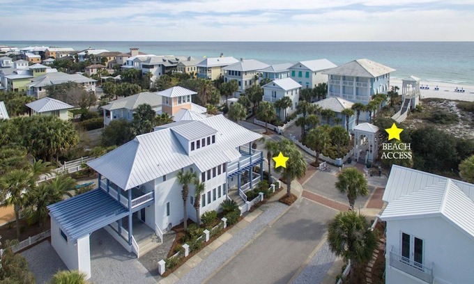 Sunnyside House | CELEBRATION BEACH HOUSE-29 PACES TO BEACH WALKOVER-CARILLON BEACH-8 BEACH CHAIRS