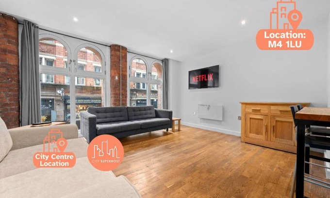 Northern Quarter Apartment | Central Manchester Flat by City SuperHost