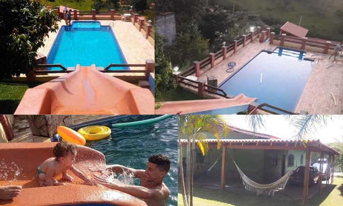 Mairinque House | Chácara Sossego com Wi-Fi, TV a Cabo e Piscina com Toboágua