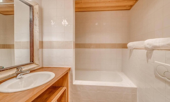 Les Brevieres Ski Chalet | Chalet, 200m from ski slopes, view ski slopes, sauna, terrace, balcony, fireplace or stove, tv