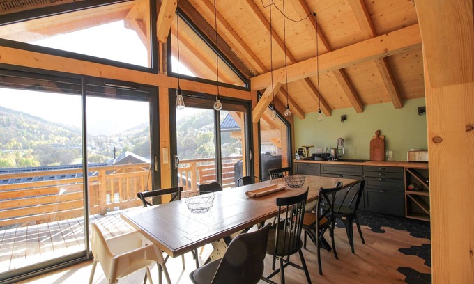 Valloire Ski Chalet | CHALET 4* 10 PERSONS Exceptional view of the Galibier massif