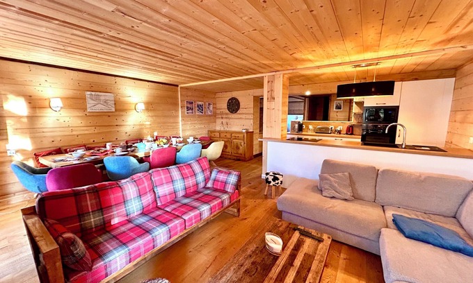 Viel-Alpe Ski Chalet | Chalet Alpe 1850 Two-Alpe d'Huez 1850 M-12P -Jacuzzi-Sauna-50m Slope and center