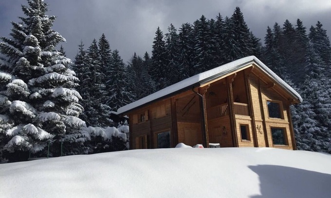 Araches-la-Frasse Ski Chalet | Chalet aux Cerfs - Maison pour 10 vue montagne