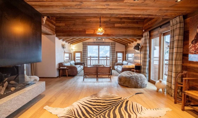 Meribel-Mottaret Ski Chalet | Chalet Chardon Bleu : hot tub, hammam and sauna in Méribel Mottaret
