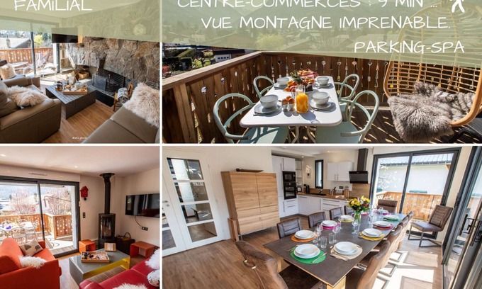 Saint-Lary-Soulan Apartment | Chalet Hygge Saint-Lary center: Comforsy /6 rooms /Spa /Breathtaking view /Parking