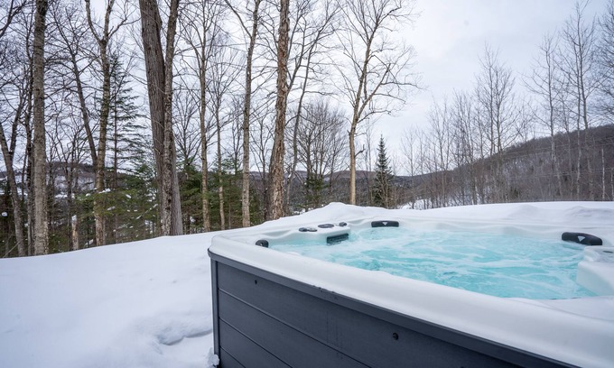 Saint-Faustin-Lac-Carre House | Chalet Le Greenwood - Mountain view & Private spa