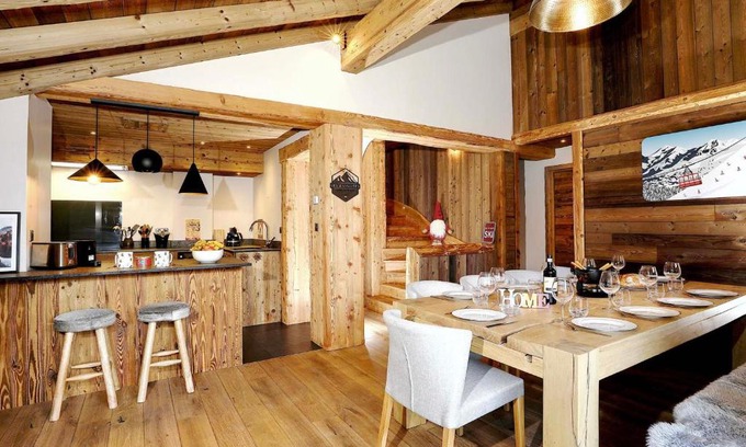 La Perriere Ski Chalet | Chalet raffiné à La Tania, Courchevel - 10/12 pers, spa, sauna, billard, ski-in/ski-out - FR-1-575-20