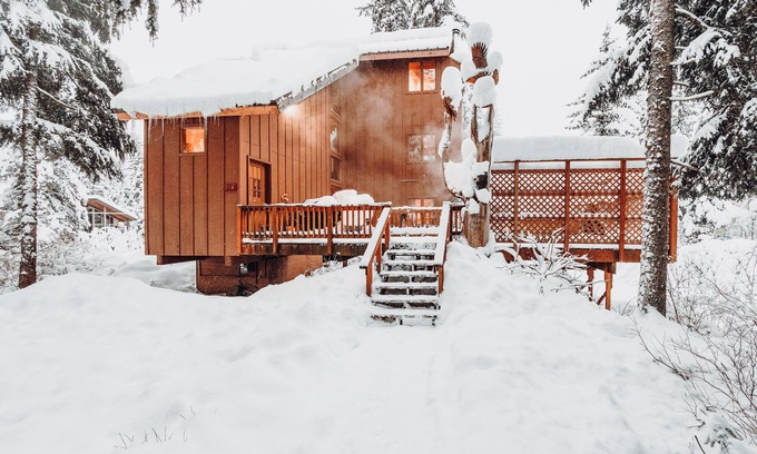 Alyeska Ski Chalet | Chalet w/private hot tub in quiet location 3 blocks to the resort, dogs welcome