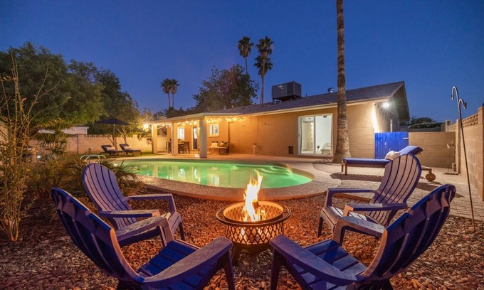 Chandler House | Chandler 4BR Home: Swim, Play & Relax! Heated Pool