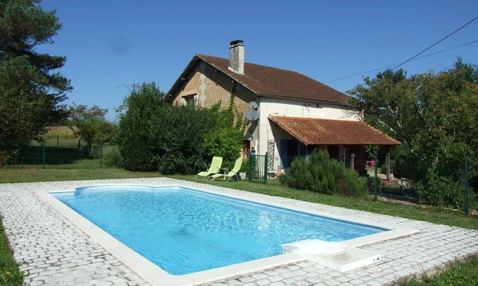 Les Essards House | Character house, with private salt water pool & views over the countryside.