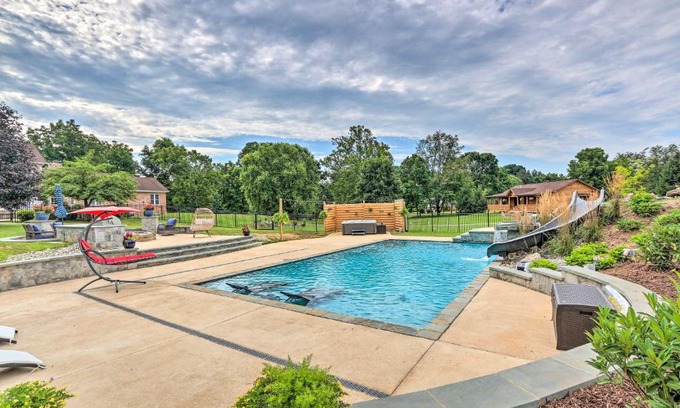 Charles Town House | Charles Town Home with Private Pool and Hot Tub
