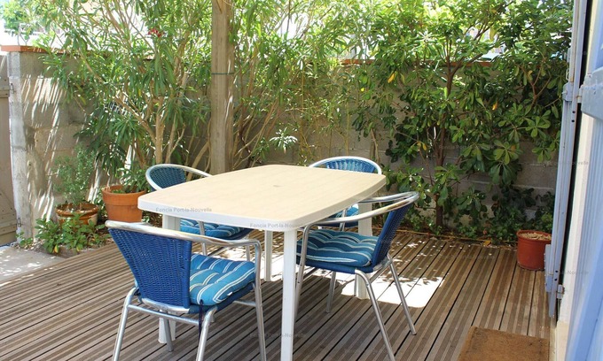 Port-la-Nouvelle House | Charming 1-Bedroom House with Terrace, 250m from Beach, A/C, Parking, Near Center