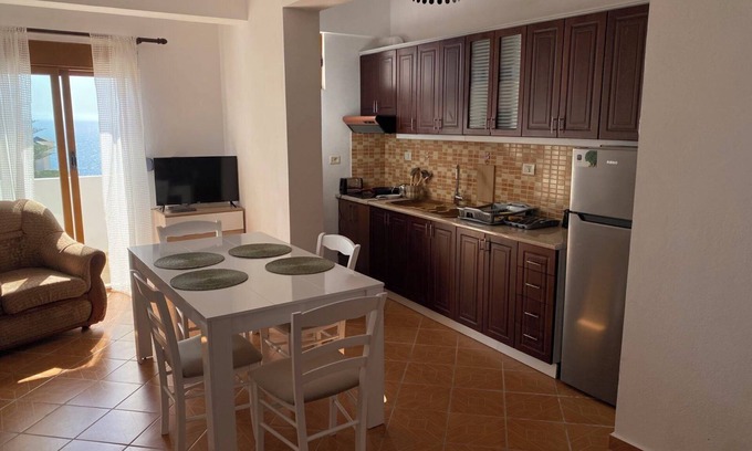 Ksamil Apartment | Charming 1-bedroom apartment in pleasant Sarandë with AC