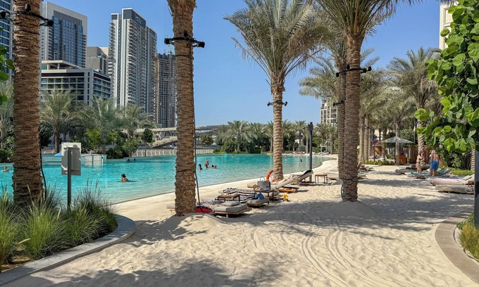 Dubai Apartment | Charming 1BR w/Airy Terrace + Pool & Gym Access