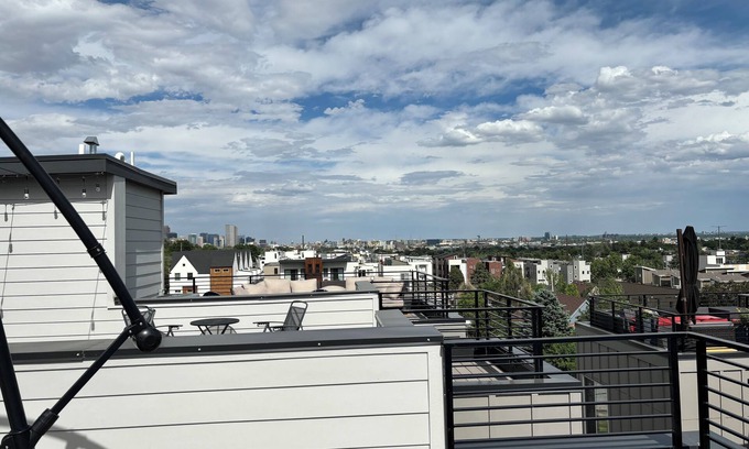 West Colfax House | Charming 2-bedroom townhome with superb rooftop patio views, AC, and internet