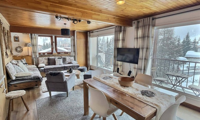 Val-d'Isere Apartment | Charming 2-room renovated, 4 ppl, WiFi, Val-d'Isère