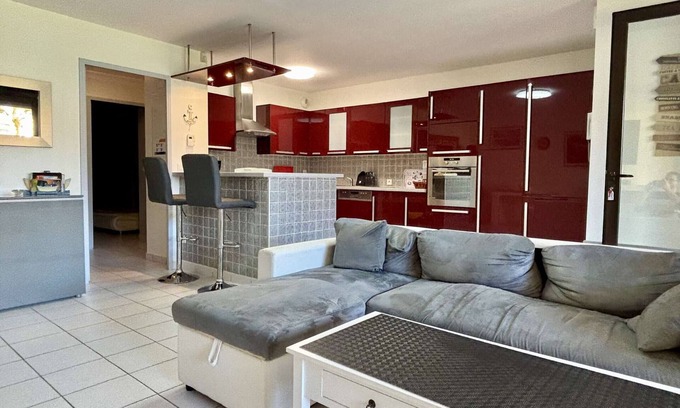 Argeles-sur-Mer Apartment | Charming 2BR Apartment in Argelès Village, Sleeps 4, Close to Shops and 3km from Beach